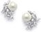 Mariell Pearl & Marquise CZ Crystal Clip-On Wedding Earrings for Bride, Bridesmaids & Mother of the Bride...