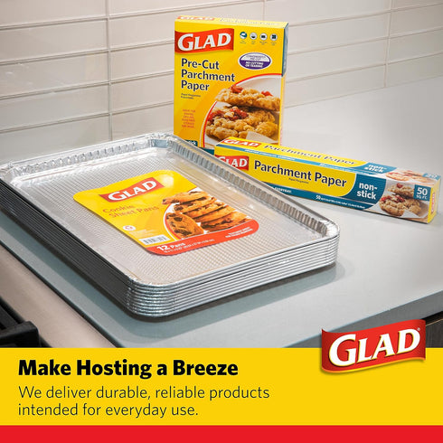 Glad Aluminum Foil, 60 Square Feet | Aluminum Foil For Grilling, Roasting, Baking...