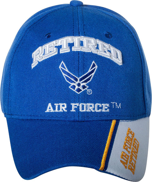 Officially Licensed United States Air Force Retired Embroidered Blue Baseball Cap...