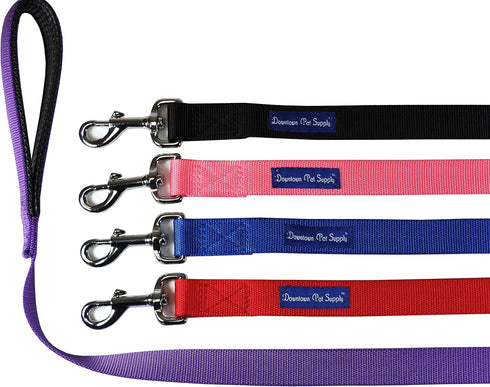 Downtown Pet Supply 2ft Dog Leash - Heavy-Duty Dog Leash with Padded Comfort Handle and Stainless Steel Fastener - Durable Dog Training Leash - 0....