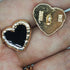 10pieces 18mm/0.71inch Light Luxury Metal Hand Sewn Foot Button Shirt Button Sweater Cardigan Knit Button Multiple Styles Available (Heart-Shaped)...
