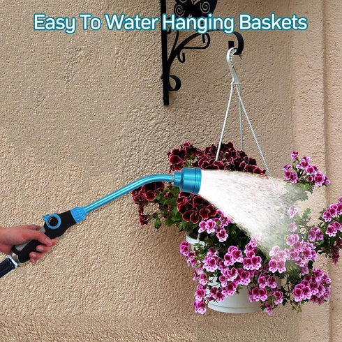 Watering Wand 19 Inch Detachable Sprayer Wand 1000 Holes Garden Hose Wand with Thumb Flow Control for Hanging Baskets, Plants, Flowers, Shrubs, Se...
