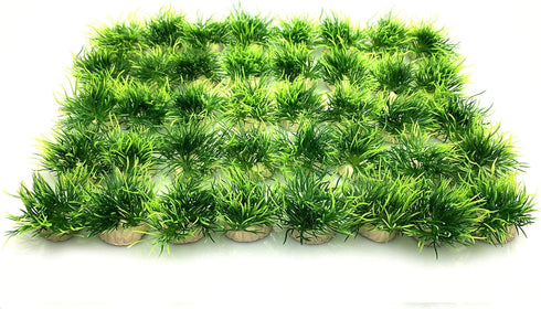 BEGONDIS 40 Pcs Artificial Small Water Plants, Fish Tank Aquarium Grass Decorations, Made of Soft Plastic...