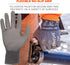 Ergodyne unisex adult ANSI A4 PU Coated CR Gloves, Gray, Extra Large US...