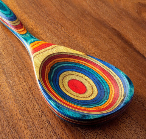 Baltique Montego Bay Collection 12-1/2" Wooden Cooking Spoon, Safe for Nonstick...