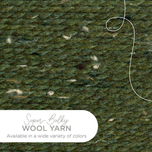 Lion Brand Yarn Wool-Ease Thick & Quick Yarn, Soft and Bulky Yarn for Knitting, Crocheting, and Crafting, 1 Skein, Kale...