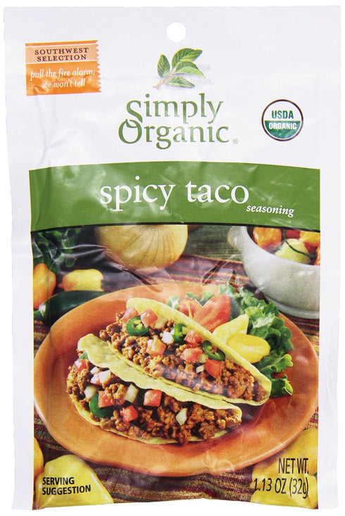 Simply Organic Season Mix-spcy Taco, 1.13 oz...