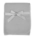 TL Care Fleece Blanket with Silk-Like Satin Trim, Soft, Warm & Cozy, Gray, 30" x 30" for Boys and Girls, Perfect for Baby Carrier, Stroller, Trave...