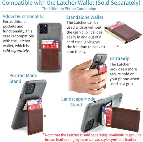 Dockem Wallet Case for iPhone 11 Pro: Built-in Metal Plate for Magnetic Mounting & 2 Credit Card Holders: M2 Exec Premium Synthetic Leather (5.8, ...