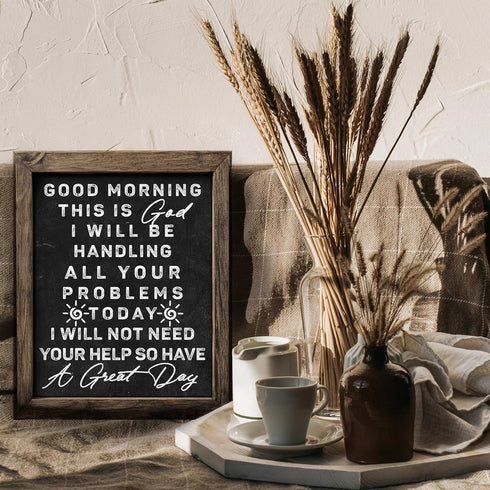 Posterizer 1 pcs-encouraging message from God-rustic decor-Religious Posters-Motivational & Inspirational Art-Gifts for Christians-Living Room Bed...