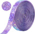 Self Adhesive Purple AB Rhinestone Ribbon Crystal Strips,Bling Christmas Resin Rhinestone Diamond Sticker for DIY Crafts,Wedding,Halloween Christm...