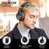 PowerLocus Wireless Bluetooth Headphones, Over Ear Headphones with Microphone, 50H Playtime, HiFi Stereo Sound, Deep Bass, Soft Earmuffs, Foldable...