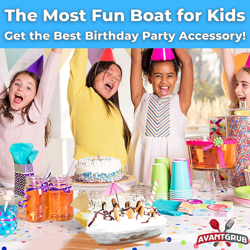 Avant Grub Super Fun, Recyclable 8oz Plastic Banana Split Boats 50 Pack. Durable, Disposable Ice Cream Sundae Dishware Bowl. Perfect Plastic Cups ...