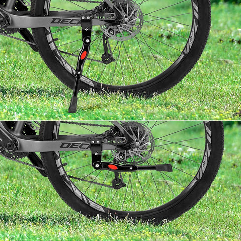 ROCKBROS Bike Kickstand Adjustable Bike Rear Mount Kickstand Bike Side Kickstand Aluminium Alloy Adults Kick Stand for 22’’-28’’ Inch Mountain Bik...
