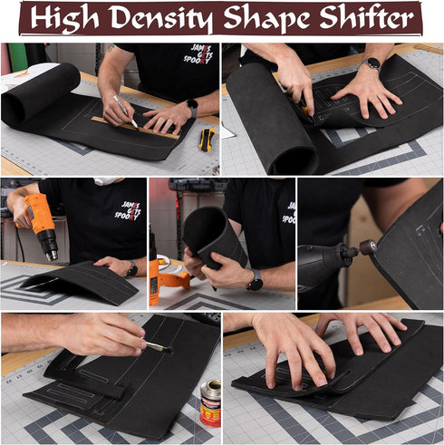 The Foamory EVA Foam Cosplay - 2mm Thick (1mm to 10mm) - Extra Large Foam Sheets - Black or White - 35" x 59" Sheet - Ultra High Density Craft Foa...