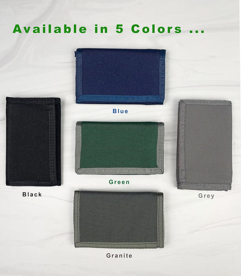 Sprocket Nylon Trifold Wallet with Zippered Coin Pocket (Black), 3 x 5...