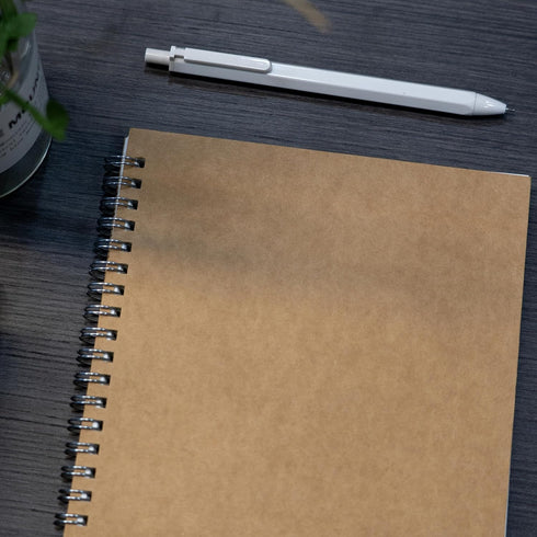 8.65 x 5.9 Inch 1 Pack College Ruled Notebook, Soft Brown Cover Spiral Notebook, Memo Notepad Sketchbook, Students Office Business Diary Spiral Bo...