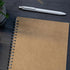 8.65 x 5.9 Inch 1 Pack College Ruled Notebook, Soft Brown Cover Spiral Notebook, Memo Notepad Sketchbook, Students Office Business Diary Spiral Bo...