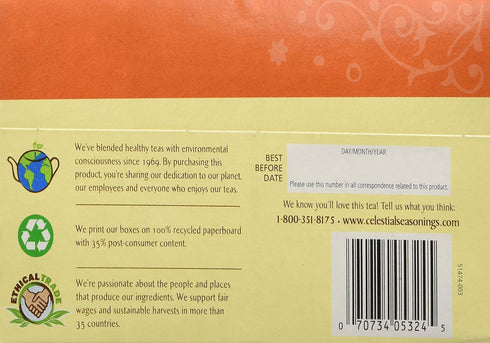 Celestial Seasonings Herbal Tea,Country Peach Passion, (2 Pack)...