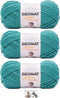 Bernat Softee Chunky Yarn Bundle Super Bulky Number 6, 3 Skeins (Light Jade)...