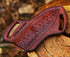 Leather Knife Sheath For Belt, Slanted Pancake Sheath, Tooled Leather Sheath, Beautiful Cow Boy 4 to 6 inches Skinner Knife Leather Cover 100% Rea...