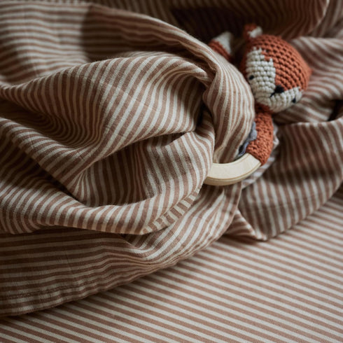 Denmark - Muslin Swaddle Blankets – 100% Organic Cotton Super Soft Baby Swaddle – Ideal Receiving Blanket for Baby Boy and Girl – 47’’ x 47’’ (Nat...