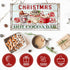 Christmas Hot Cocoa Bar Decor Hanging Wood Wall Sign - Wall Hanging House Decor w/Christmas Wall Art Design - Home Decor Art Accessories - Twisted...