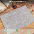 BETEAM Placemats Set of 6 Woven Vinyl Placemat for Dining Table Washable Wipeable Kitchen Place Mats Durable Indoor Outdoor Table Mats -01 Smoky G...