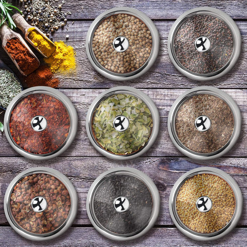 hanmir Stainless Steel Sugar Bowl with Clear Lid and Sugar Spoon 8.1 Ounces(240 Milliliter) Sugar Container for Home and Kitchen...