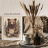 Posterizer 1 pcs- Grizzly bear with a white bag sitting on flowers-Art for Animal Lovers-Abstract & Modern Art- Gift for Men Women Teens-Decor fo...