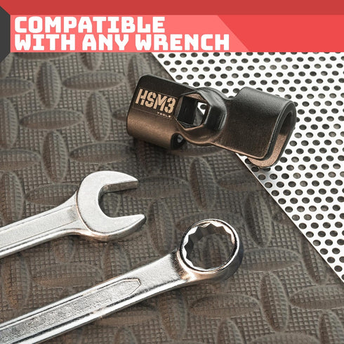 Universal Wrench Extender Adaptor - 1/2 Inch Drive and 21mm Hex Drive, Superior Leverage Mechanics Tool - Wrench Extension for Tight Reach, Stubbo...