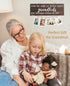 Grandparents Gifts from Grandchildren, Side by Side or Miles Apart Grandkids Photo Holder, Great Grandparents Day or Christmas Birthday Gifts for ...