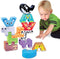 Montessori Puzzle N’ Stack Animals Toys, Kids Stacking Building Animal Blocks Toy for Toddler Preschool, Fun Educational Stacker Gifts for 12 18 2...