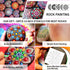 Mandala Dotting Tools,Augshy 58PCS Dot Painting Tools Set Rock Painting Supplies with a Blue Zipper Waterproof Storage Bag for Painting Rocks...