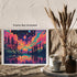 Posterizer 1 pcs- psychedelic funky hippie colorful landscape 4-Abstract & Modern Art-Fantasy & Fiction Art- Living Room Bedroom Decor- unframed w...