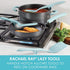 Rachael Ray Tools and Gadgets Spoon, Slotted and Solid Turners Set/ Cooking Utensils - 3 Piece, Light Blue...
