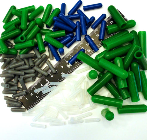 350pc Ultra Precision High Temp Silicone Rubber Plug & Cap Kit Powder Coating Custom Paint Supplies...