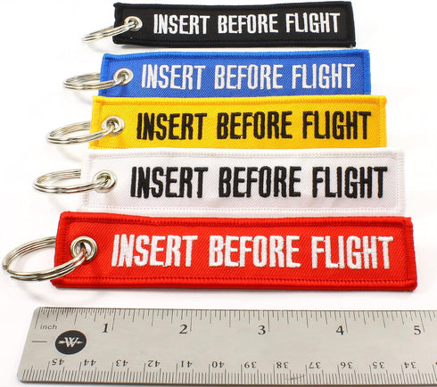 Insert Before Flight Key Chains - Multi Color - 5pcs...