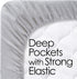 Bedford Home Series 1200 3 Piece Twin Sheet Set - Blue...