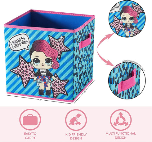 Idea Nuova LOL Surprise Set of 2 Durable Storage Cubes with Handles...