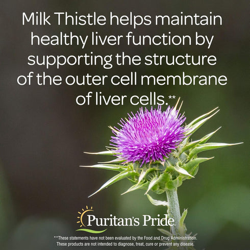 Puritan's Pride Milk Thistle Liver Complex, Supports Healthy Liver Function, 90 Count, White...