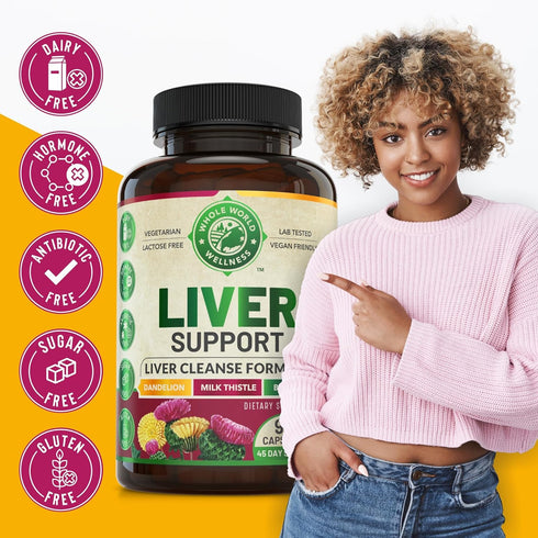 Advanced Liver Cleanse Detox & Repair Formula for Adult with Milk Thistle, Organic Liver Detox & Support Supplement for Men and Women, 90 Pills Li...