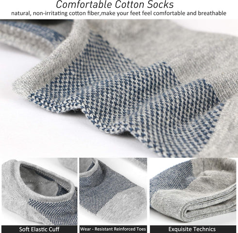 Mottee&Zconia No Show Socks for Unisex Mens Womens Low Cut No See Liner Invisible Ankle Cotton Socks...