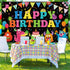 Birthday Backdrop Birthday Party Photography Background Decorations Happy Birthday Backdrop Banner Cake Table Banner for Baby Shower Party Supplie...