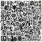 100PCS Cool Gothic Stickers Waterproof Punk Sticker for Water Bottle, Phone Case, Laptop, Black and White Stickers, Horror Vinyl Graffiti Decals E...
