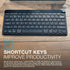 JLab Go Wireless Keyboard, Black, Connect Via Bluetooth or USB Wireless Dongle, Multi-Device Ultra-Compact for a Minimalist or Portable Set-Up (1 ...