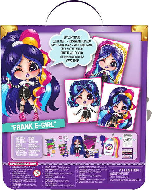 Luscious Locks Frank E-Girl Collectible Doll with Removable Hair Extension and Doll Accessories, 3.5-inch, Kids Toys for Girls Ages 5 and up...