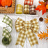 Fall Plaids Wired Edge Ribbon 30 Yards Gingham Patterned Ribbon Autumn Color Buffalo Plaids Fabric Craft Ribbon for Thanksgiving Wreath Bow Making...