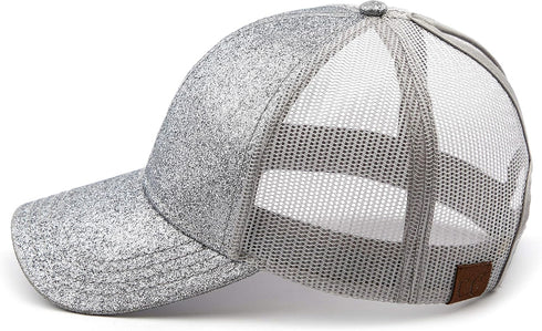C.C Hatsandscarf Ponytail caps Messy Buns Trucker Plain Baseball Cap (BT-6)...