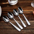 KEAWELL Premium 4-Piece Louis Hammered Spoons Set, 18/10 Stainless Steel, Set of 4, Fine Spoon Set with Squared Edge, Dishwasher Safe (6.4" Teaspo...